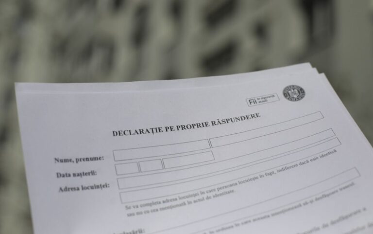 Declaratie proprie raspundere
