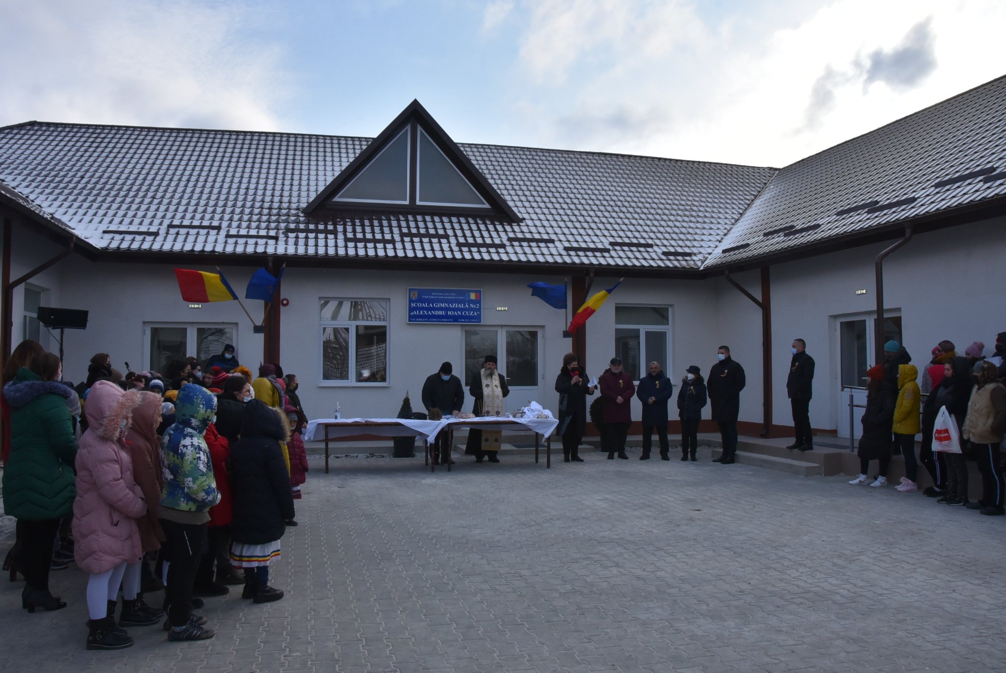 Școală modernizată prin PNDL la Zorleni, inaugurată de Mica Unire