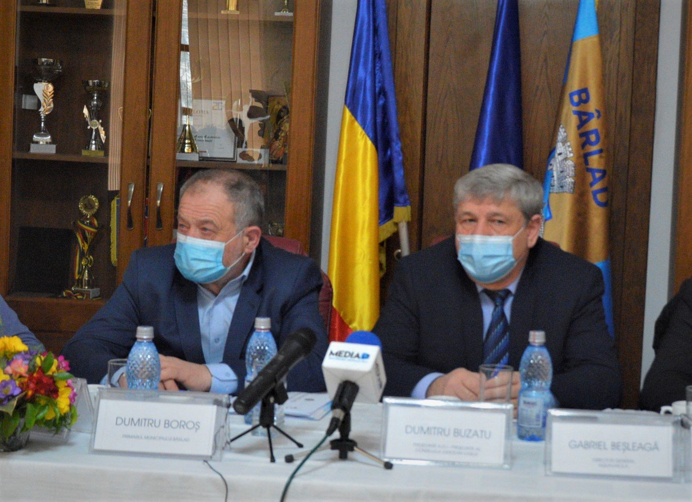 Președintele CJ Vaslui, Dumitru Buzatu, s-a întâlnit cu primarul Bârladului, Dumitru Boroș