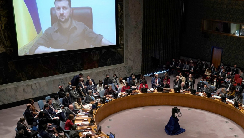 Mesaj dur al lui Zelenski la ONU: „Unde este securitatea pe care trebuie să o garanteze Consiliul de Securitate? Nu există”