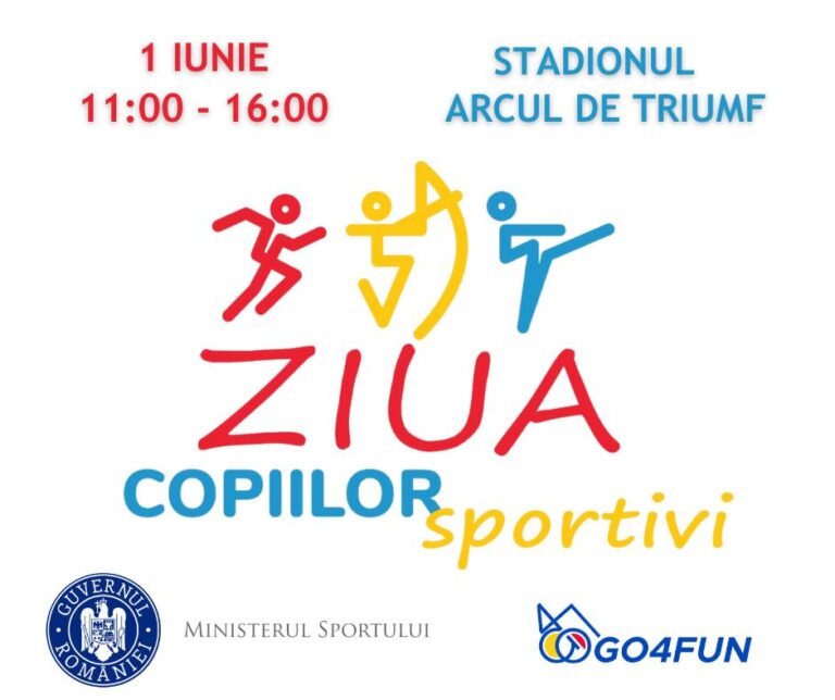 Ministerul Sportului vă invită la ”Ziua Copiilor Sportivi”!
