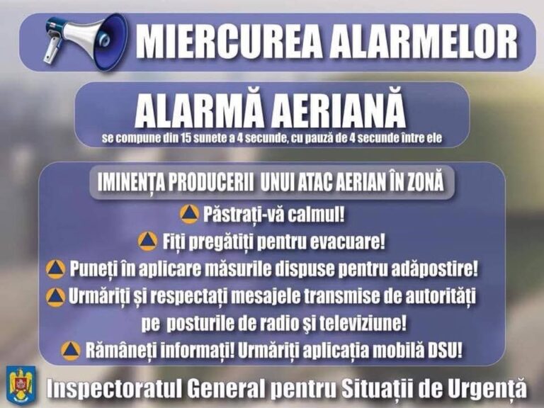 Exercițiu de alarmare publică