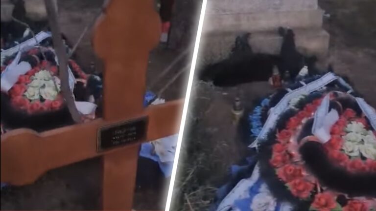 [VIDEO] Scenă emoționantă în cimitirul din Muntenii de Jos: Un câine a murit lângă mormântul stăpânului său