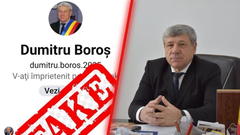 Primarul Dumitru Boroș, victimă a conturilor false pe rețelele de socializare