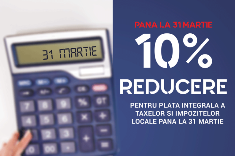 Ultimele zile pentru plata impozitelor cu reducere: Primăria Vaslui îndeamnă contribuabilii să profite de bonificația de 10%