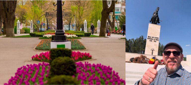 Parcul Copou și Sonny Medini uimit de Statuia lui Ștefan cel Mare