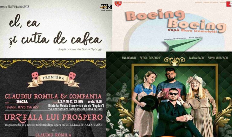 Spectacole de neratat la Centrul Cultural Vaslui în luna mai: improvizație, comedie și emoție pe scenă
