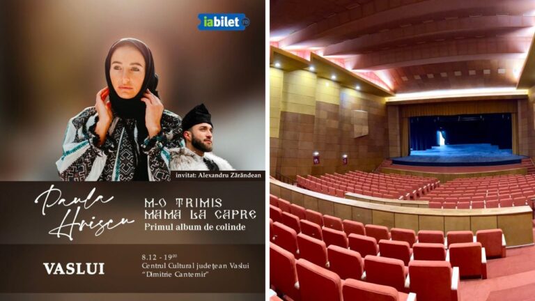 Paula Hriscu lansează primul album de colinde la Vaslui