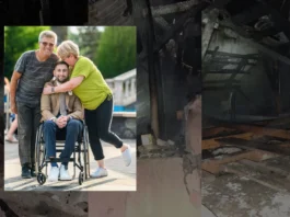 Dramă în Huși: Casa unui militar paralizat într-un accident rutier a ars în timp ce se afla la recuperare campanie Andrei Antohi