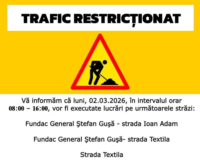 Circulație restricționată Filaturii Vaslui