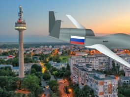 dronă rusească căzută în Galați