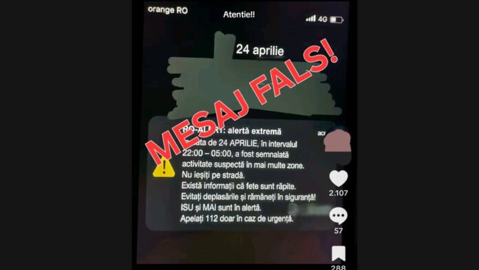Ministerul de Interne demontează un fake news