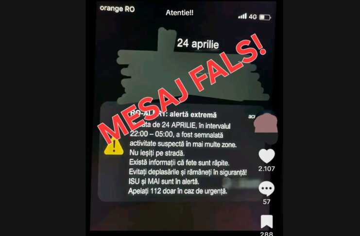 Ministerul de Interne demontează un fake news