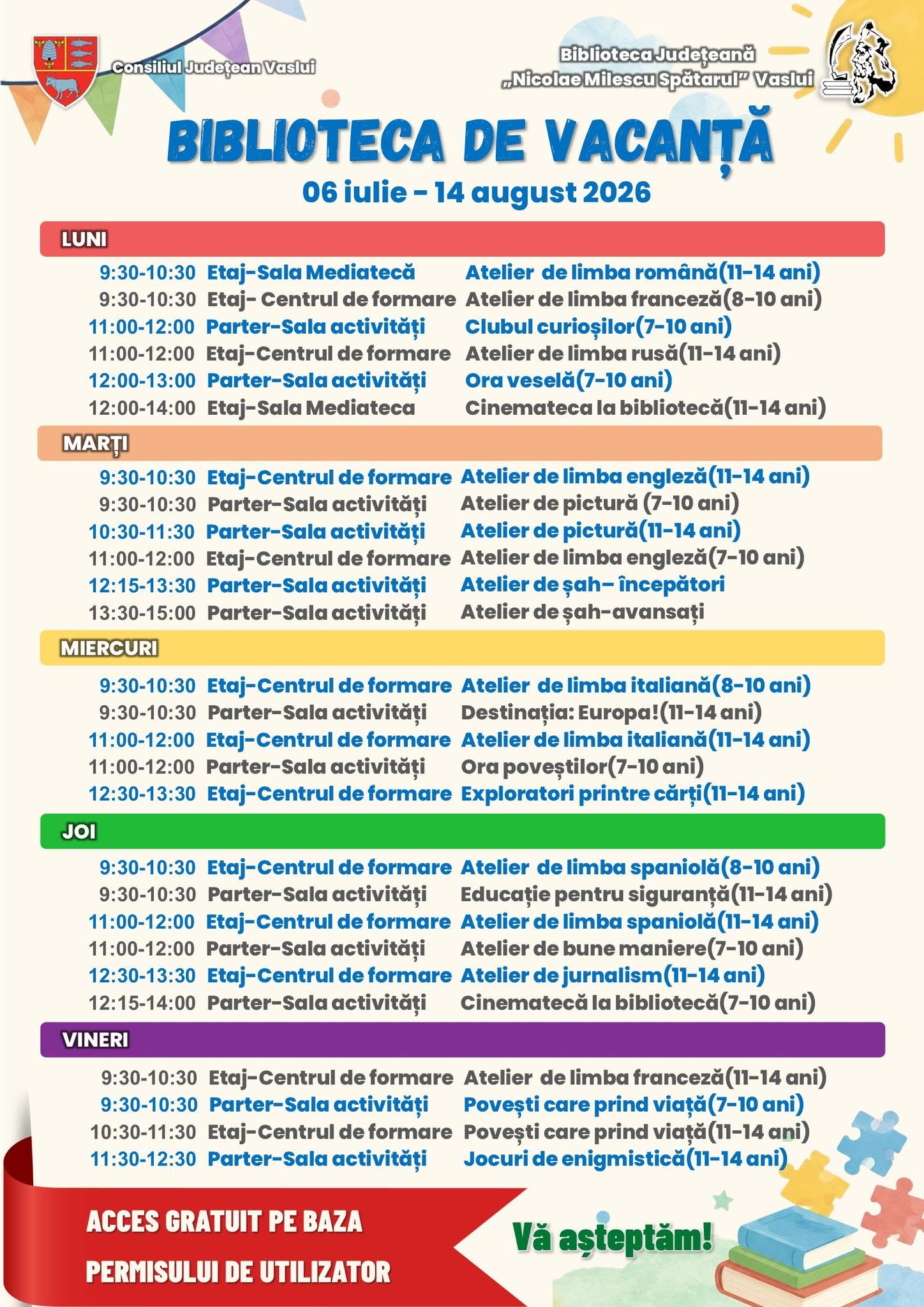 Biblioteca de vacanță 2026